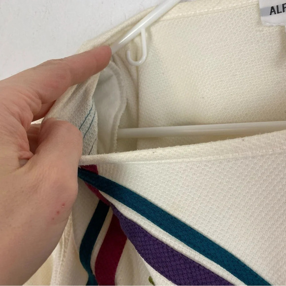 Vintage 90s Granny Top Sweatshirt Tunic Shirt Womens XL Embroidered Floral - Picture 8 of 14